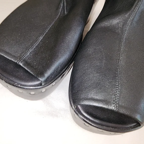RICK OWENS Black Platform Boots
